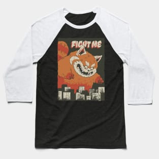 Giant red panda attack city Baseball T-Shirt